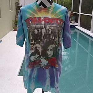 Tom Petty & Heartbreakers 2002 tie-dye tshirt xl